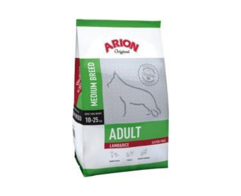ARION – Original Adult Medium Lamb Rice – Formatos 3 Kg y 12 Kg