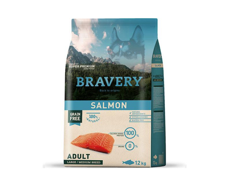 BRAVERY - Adult Salmon 4 Kg y 12 Kg
