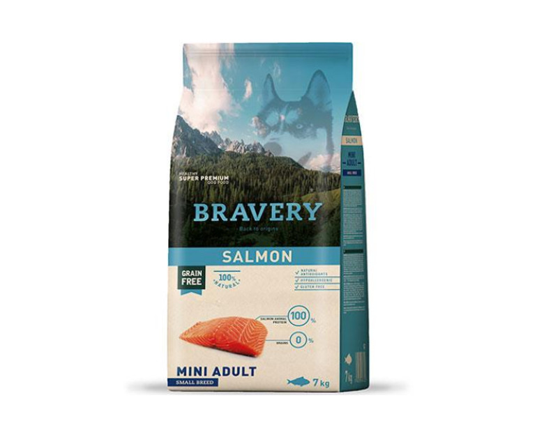 BRAVERY - Mini Adult Salmon 2 Kg y 7 Kg