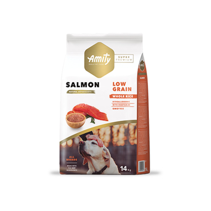 Amity Super Premium Adult Salmón 4 O 14 Kg Alimentando Tu Mascota